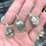 Raw Pyrite Pendant Necklace Fool's Stone Energy Rough Specimen DIY