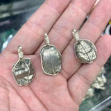Raw Pyrite Pendant Necklace Fool's Stone Energy Rough Specimen DIY