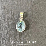Natural Topaz Pendant Necklace Fine Jewelry Healing Energy Gift