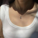 Natural Topaz Pendant Necklace Fine Jewelry Healing Energy Gift