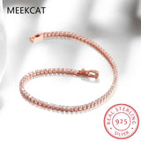 D VVS1 Moissanite Tennis Bracelet 925 Sterling Silver