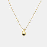 925 Silver Water Drop Pendant Clavicle Necklace Women Jewelry