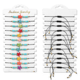 12 Natural Stone Rice Bead Bracelets for Women and Children