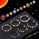 8 Planet Bracelets Unisex 100% Natural Stone Beaded Bracelet