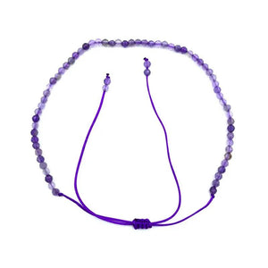 2-3mm Natural Stone Beads Choker Bracelet for Men and Women