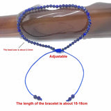 2-3mm Natural Stone Beads Choker Bracelet for Men and Women