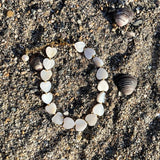 Vlen Shell Heart Bracelet Mother Of Pearl Jewelry Beach Gift for Girlfriend