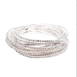 Colorful Zircon Rhinestone Elastic Bracelet for Women
