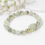 Rose Pink Quartz Citrine Stretch Bracelet Healing Reiki Stone Bangles