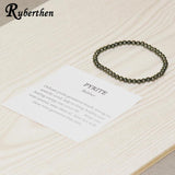 Natural Pyrite Bracelets Yoga Stone Bracelet Mini Gemstone Bracelet Drop