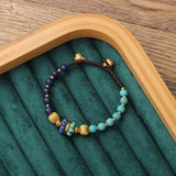 Tibetan Ethnic Stone Bracelet Men Women Nepal Beads Braided Bracelet