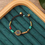 Tibetan Ethnic Stone Bracelet Men Women Nepal Beads Braided Bracelet
