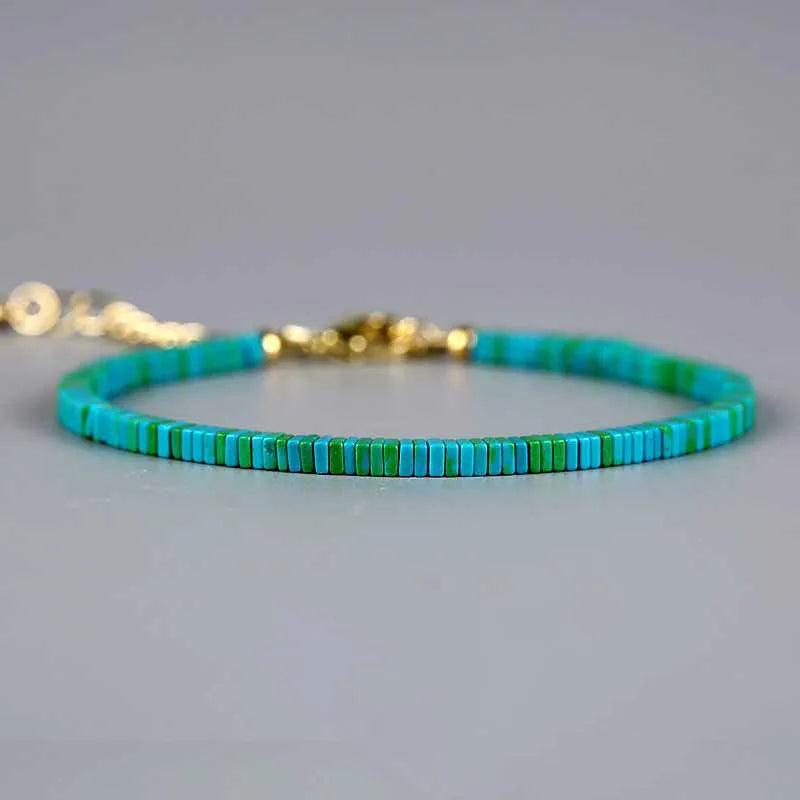 925 Stamp Turquoise Bracelet Women Birthday Gift Jewelry