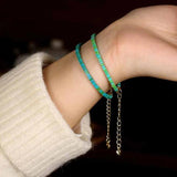 925 Stamp Turquoise Bracelet Women Birthday Gift Jewelry