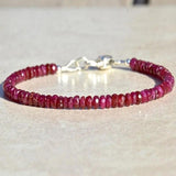 Watermelon Tourmaline Ombre Bracelet Pink Green Layering Beaded Jewelry