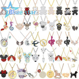 Little Girl Gift Necklace Austrian Crystal Pendant Charm Necklace