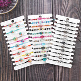Crystal Shell Beads Bracelet Set for Couples Women Adjustable Anklet Jewelry