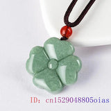Green Burmese Jadeite Pendant Necklace Amulet Real Fine Jewelry Carved Gemstone