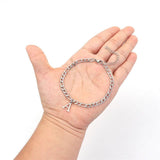 Classic A-Z Initial Letter Bracelet Men Stainless Steel Chain Bracelet