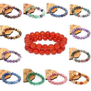 Green Aventurine Quartz Bracelet Healing Crystal Polished Gems Beads