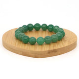 Green Aventurine Quartz Bracelet Healing Crystal Polished Gems Beads