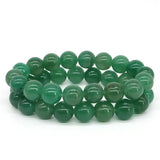 Green Aventurine Quartz Bracelet Healing Crystal Polished Gems Beads