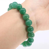Green Aventurine Quartz Bracelet Healing Crystal Polished Gems Beads