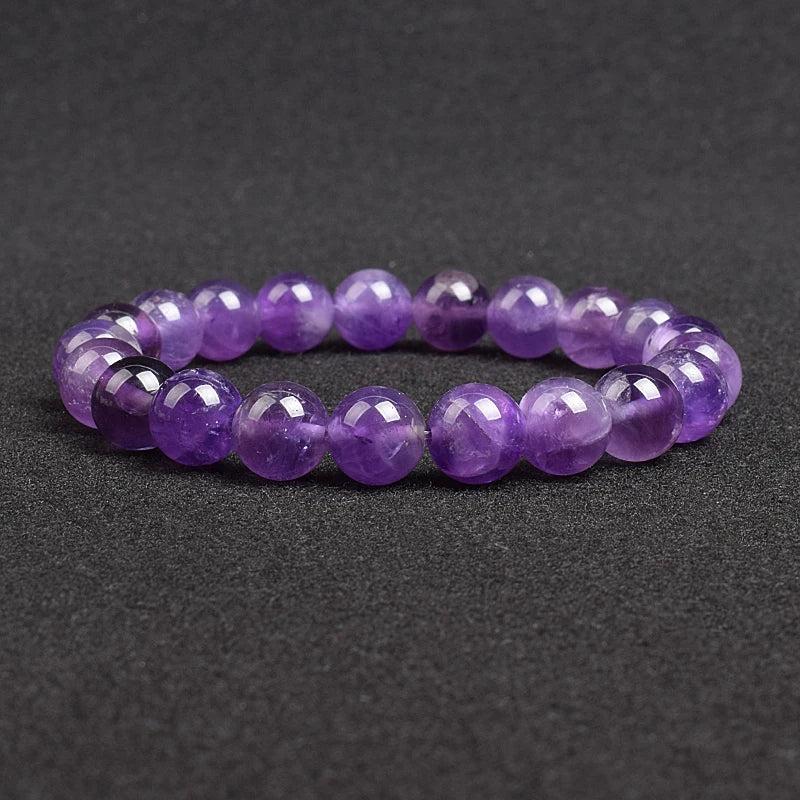 Natural Lace Amethysts Bracelet Purple Crystal Dream Amethyst