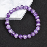 Natural Lace Amethysts Bracelet Purple Crystal Dream Amethyst