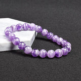 Natural Lace Amethysts Bracelet Purple Crystal Dream Amethyst