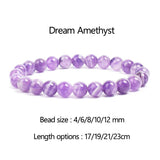 Natural Lace Amethysts Bracelet Purple Crystal Dream Amethyst