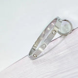 Vintage Zircon Steel Buckle Bracelet for Women
