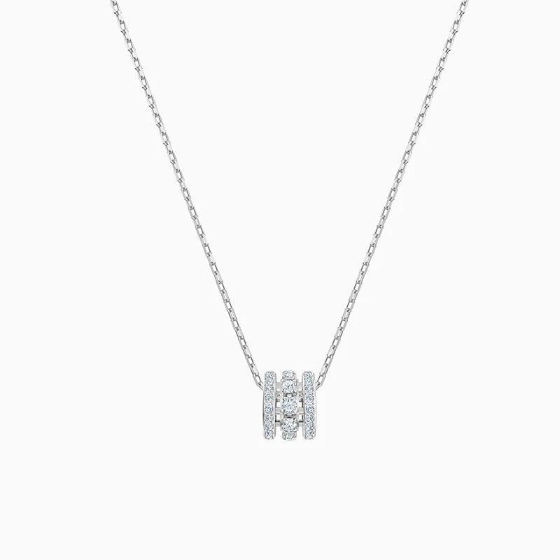 Crystal Round Pendant Necklace Romantic Gift For Women