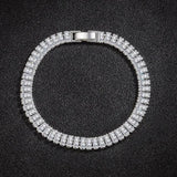 925 Silver Bracelet Zircon Crystal Women's Jewelry Wedding
