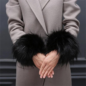 Furry Wrist Cuff Sleeve Bracelet Warm Wristband