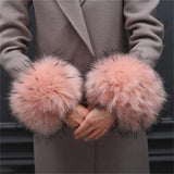 Furry Wrist Cuff Sleeve Bracelet Warm Wristband