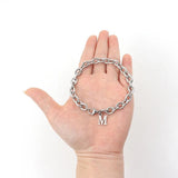 Classic Initial Letter Bracelet Stainless Steel O-Chain Bracelet