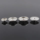 50pcs Metal Snap Buttons for Glass Snap DIY Fittings ZM032