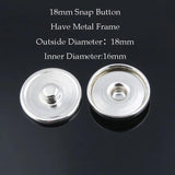 50pcs Metal Snap Buttons for Glass Snap DIY Fittings ZM032