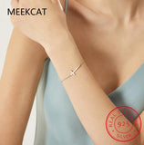 925 Sterling Silver Cross Bracelet for Women Men Birthday Gift