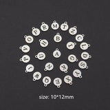 Stainless Steel Initial Letter Bracelet for Men with Lobster Claw Clasp