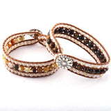 Energy Beaded Jewelry Crystal Glass and Stone Wrap Bracelets