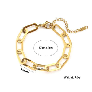 Stainless Steel Rope Chain Bracelet Set
