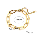 Stainless Steel Rope Chain Bracelet Set
