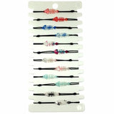 12PCS Acrylic Turtle/Fish Charms Bracelets Yoga Adjustable for Women