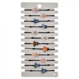 12PCS Acrylic Turtle/Fish Charms Bracelets Yoga Adjustable for Women