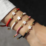 Colorful Adjustable Rope Charm Bracelet For Women