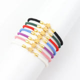 Colorful Adjustable Rope Charm Bracelet For Women