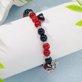 Halloween Magnetic Beaded Bracelet Couple Spider Charm Gift
