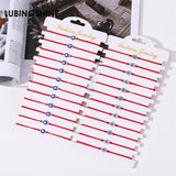 12 Pcs Evil Eye String Bracelets Red Rope Cord Thread Protection Lucky Amulet